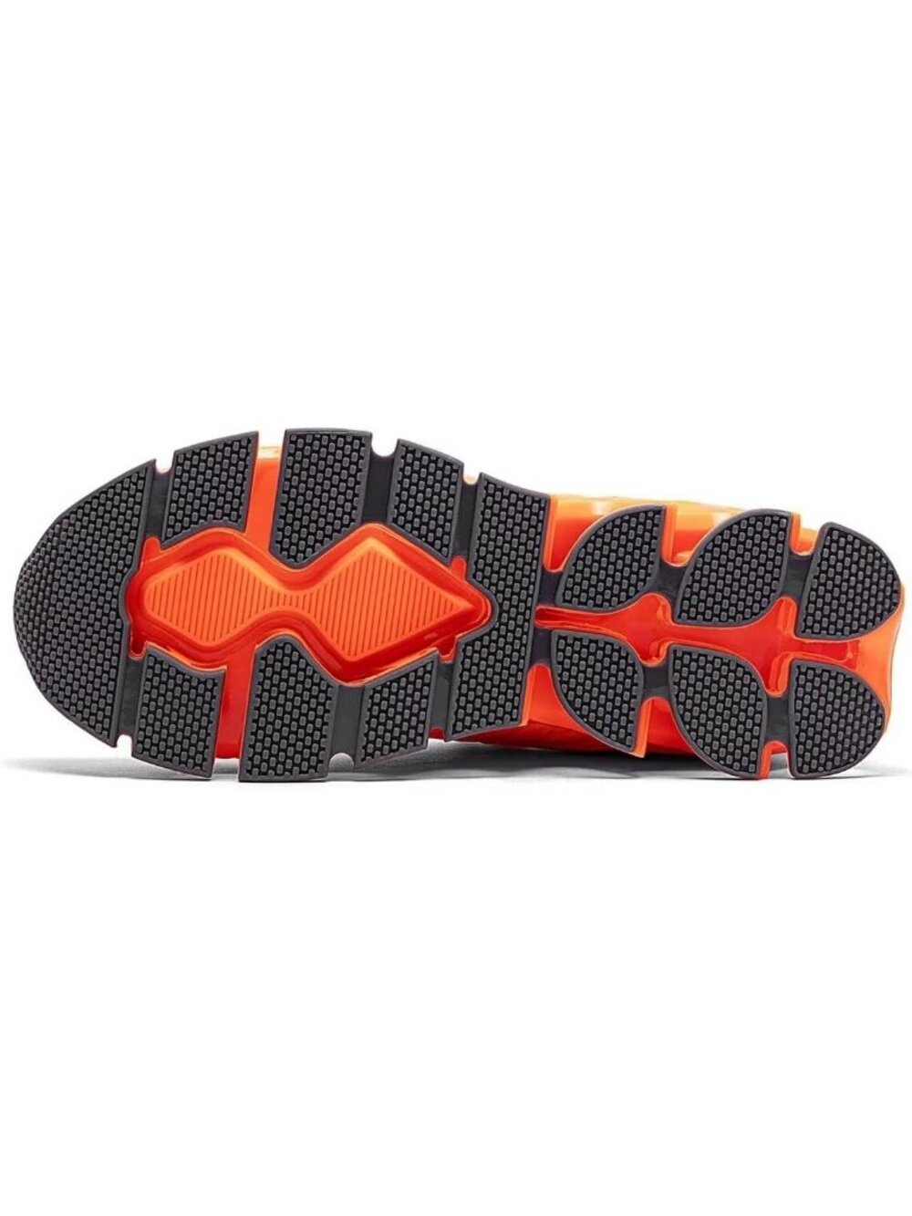 Mens Orange Comfort Non Slip Work Sport Athletic Trainer Slip on Walking Sneaker - Picture 5 of 7